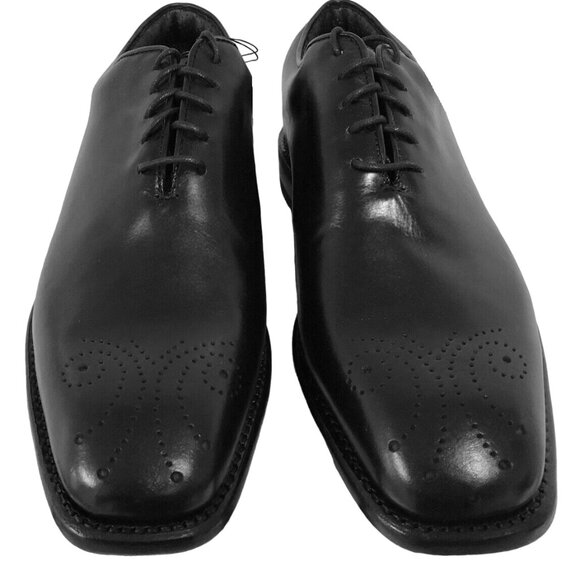 NEW $400 Justin Boots Golf Shoes! 8.5 W  Black  Handcrafted Leather  Dress Style main image 8